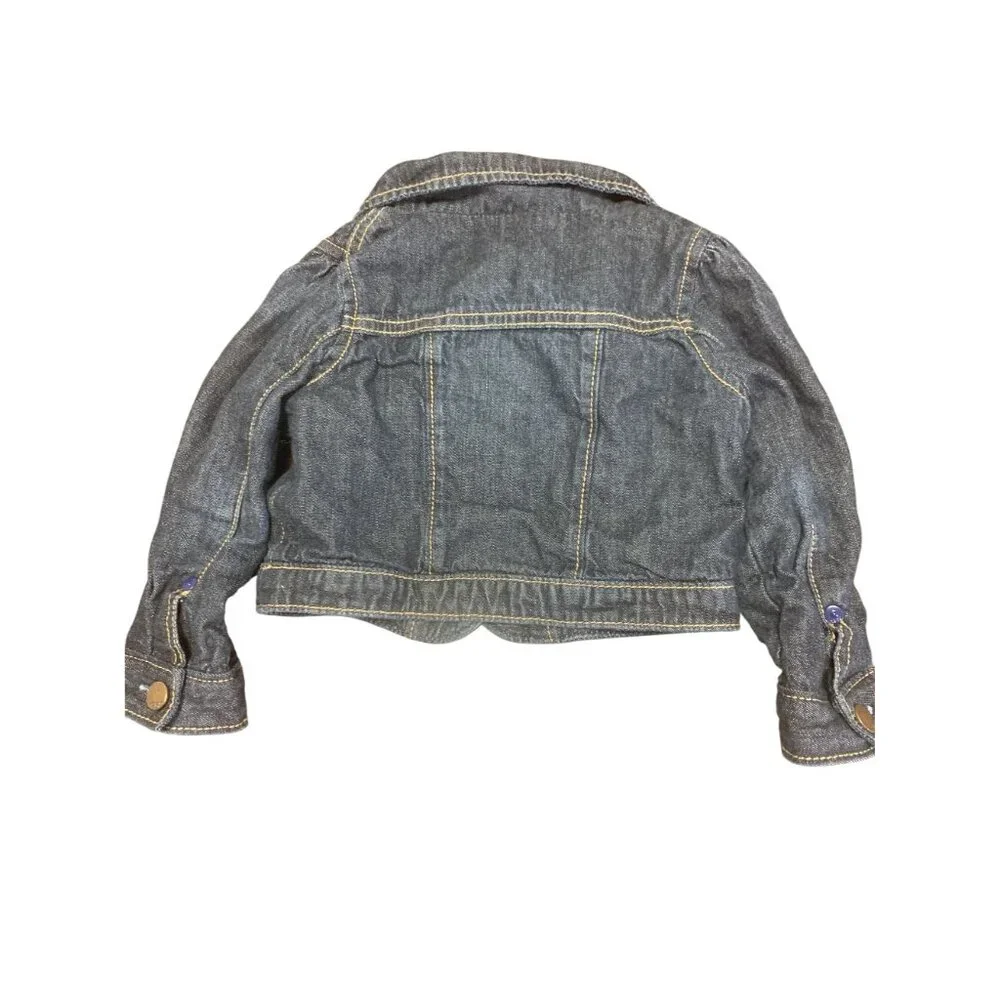 BabyGap Baby 18-24M Denim Polka‎ Dot Jacket 100% Cotton